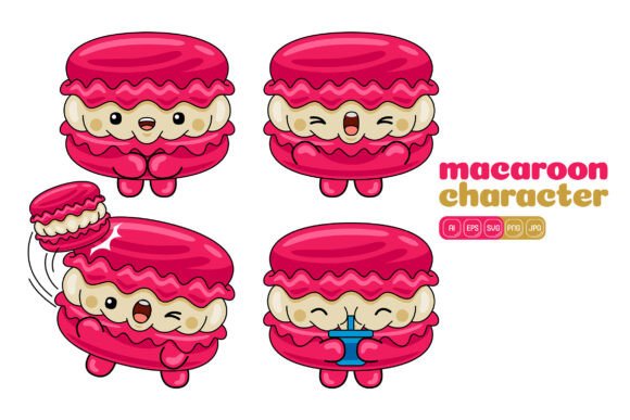 A Designer's Review of the Cute Macaroon Mascot Vector Pack