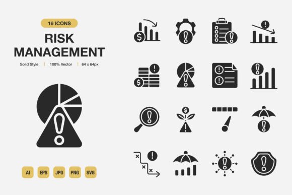 A Professional Look at Risk Management Solid Icons for Digital Creators
