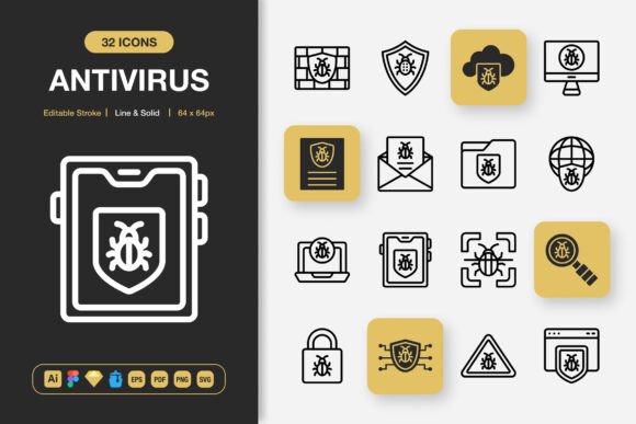 Building Sellable Graphics with Antivirus Icon Assets