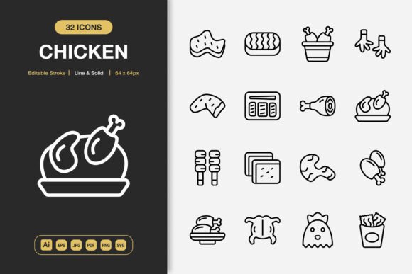 Chicken Icons: A Designer's Review for Practical Graphics