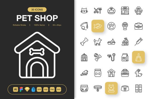 Embroidery Designer Review of Pet Shop Icons