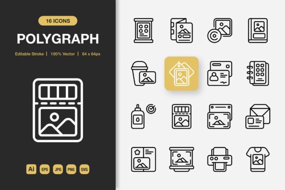 How Polygraph Outline Icons Elevates Local Business Graphics