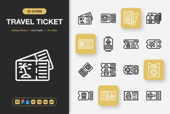 How Travel Ticket Icons Elevates Professional Blog Graphics