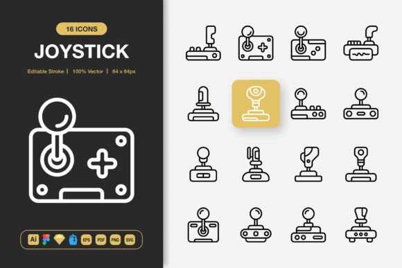 Joystick Icons: Perfect Graphics for Handmade Creators