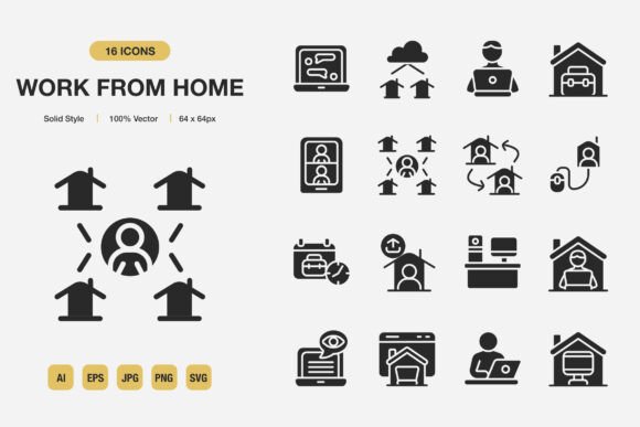 My First Impressions of the Work from Home Solid Icons