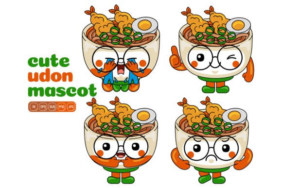 Reviewing the Cute Udon Mascot Vector Pack for Client Projects