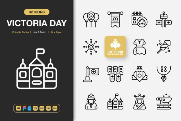 Victoria Day Icons: A Commercial Graphics Toolkit